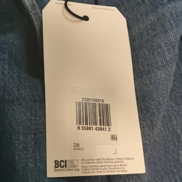 wedgie high rise size 28 distressed levis nwt - Picture 6 of 6